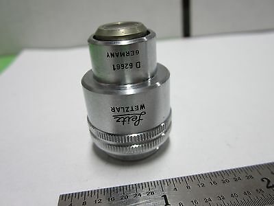 MICROSCOPE PART OBJECTIVE PHACO 10X LEITZ WETZLAR GERMANY OPTICS  BIN#F1-15