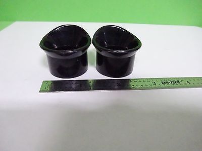 MICROSCOPE PART GUARDS FOR EYEPIECE OPTICS AS IS BIN#Y2-28