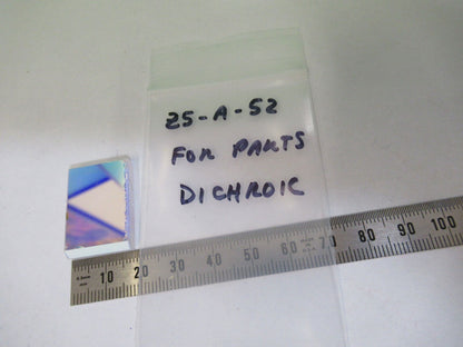 FOR PARTS OPTICAL  FLAT DICHROIC MIRROR OPTICS AS IS #Z5-A-52