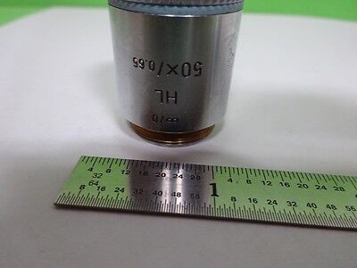 MICROSCOPE LEITZ GERMANY OBJECTIVE HL 50X PLAN INFINITY OPTICS AS IS BIN#72-53