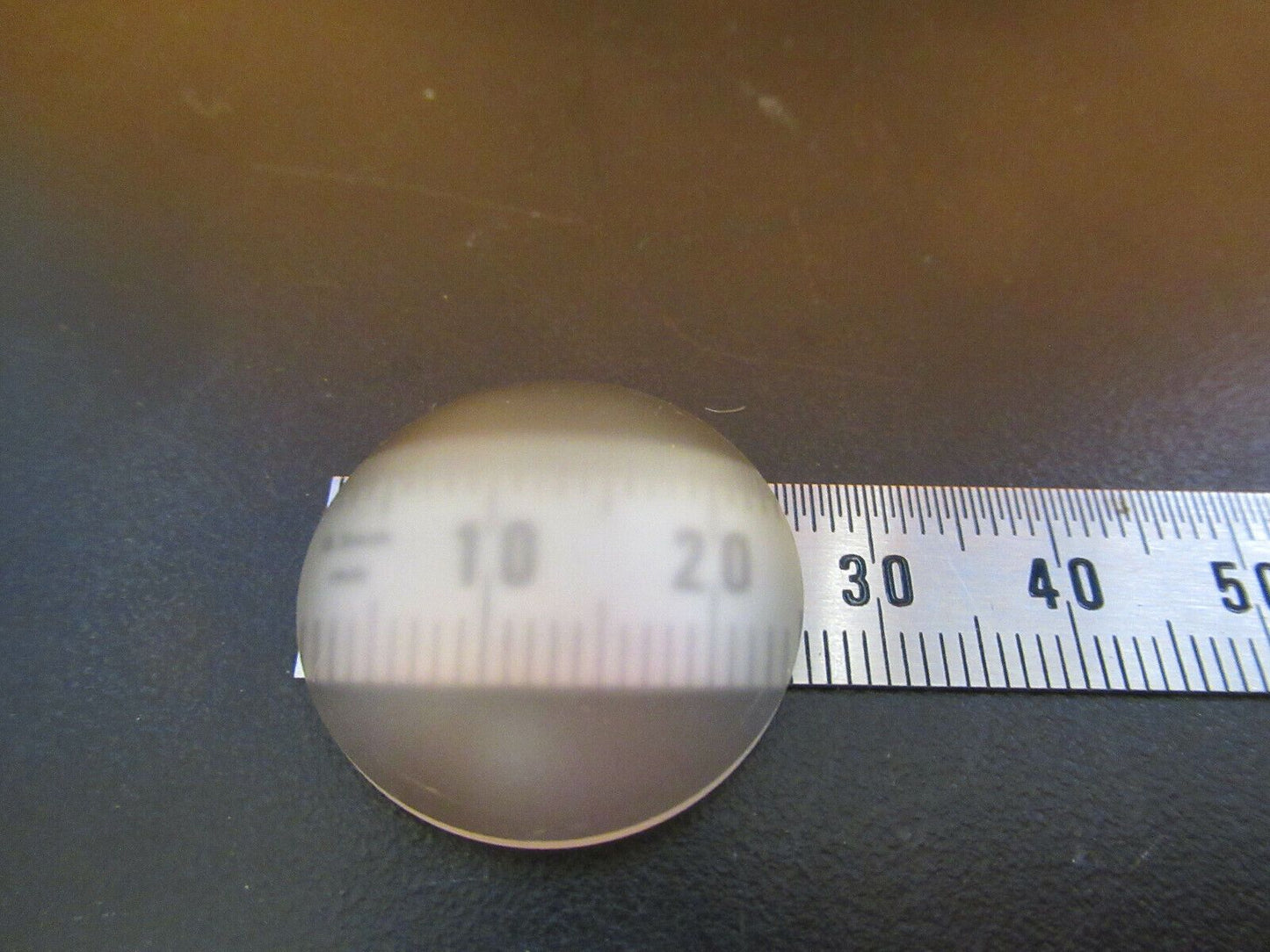 OPTICAL PLANO CONVEX FROSTED LENS DIFFUSER MICROSCOPE PART AS PICTURED #P4-B-04