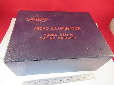 SWIFT MICRO ILLUMINATOR LAMP MICROSCOPE PART OPTICS AS IS A7-E-05