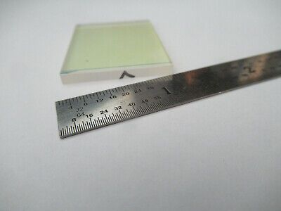 GOOD OPTICAL MIL SPEC COATED BK7 GLASS SHEET LASER OPTICS AS PICTURED &4B-FT-07