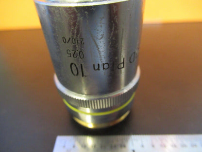 NIKON JAPAN BD OBJECTIVE 10X /210 OPTICS MICROSCOPE PART AS PICTURED &5M-A-51