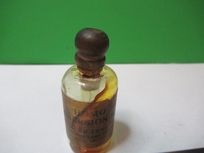 ANTIQUE SPENCER IMMERSION OIL BOTTLE  MICROSCOPE PART AS PICTURED G5-A-14