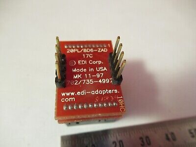 20PL/8D6-ZAD EDI-ADAPTERS 17C TESTER FIXTURE CHIP COMPONENT AS PICTURED &8-B-37