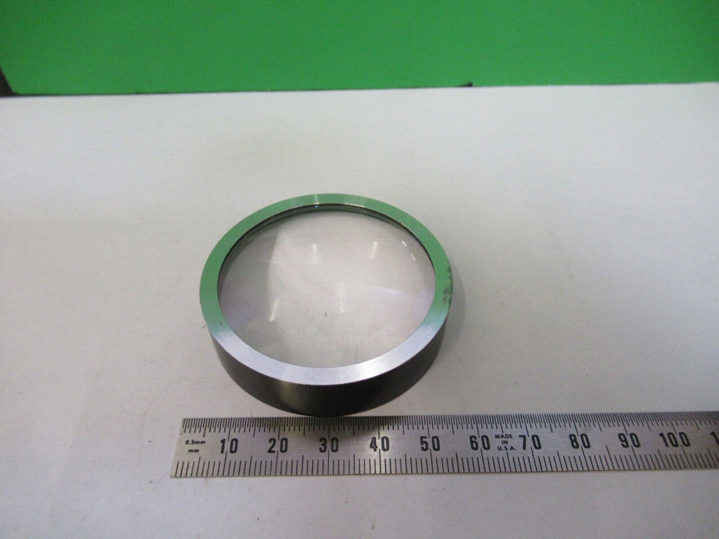 OPTICAL CONVEX LENS MOUNTED OPTICS AS PICTURED &Z6-A-56