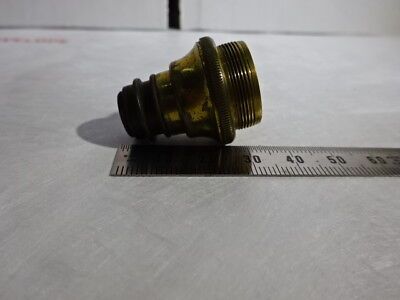 ANTIQUE 1880's BRASS MATTHEWS LONDON OBJECTIVE OPTICS MICROSCOPE PART &96-05