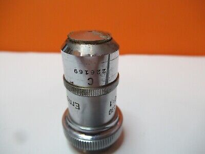 ANTIQUE ERNST LEITZ OBJECTIVE 100X OPTICS MICROSCOPE PART AS PICTURED &16-A-61A