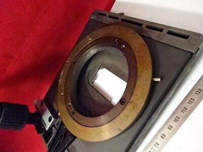 LEICA DMR GERMANY POLARIZER POL ROTATABLE STAGE TABLE MICROSCOPE PART &98-36