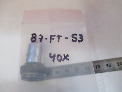 WILD HEERBRUGG SWISS OBJECTIVE 40X MICROSCOPE PART AS PICTURED &87-FT-53