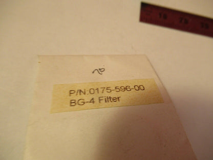 OPTICAL BLUE FILTER BG-4 OPTICS as pictured &W2-A-86