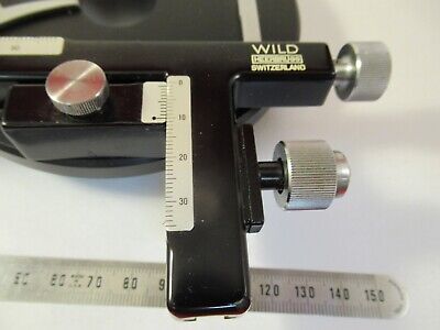 WILD HEERBRUGG M11 MICROMETER STAGE TABLE MICROSCOPE PART AS PICTURED &14-A-98