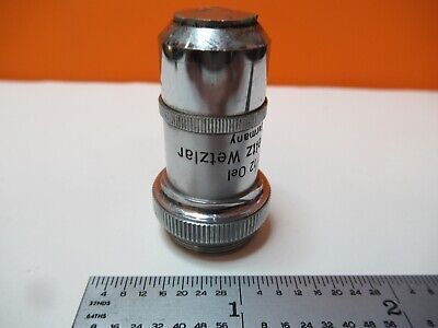 ANTIQUE ERNST LEITZ OBJECTIVE 100X OPTICS MICROSCOPE PART AS PICTURED &16-A-61A