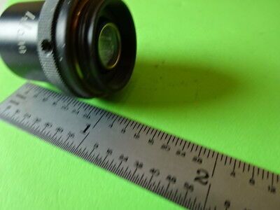 WILD HEERBRUGG SWISS  OBJECTIVE 4X OPTICS MICROSCOPE PART AS IS #L5-B-38