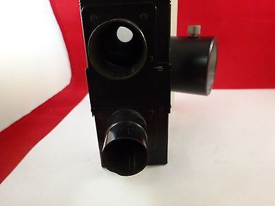 MICROSCOPE PART LEITZ GERMANY TRINOCULAR HEAD OPTICS AS IS BIN#73-12