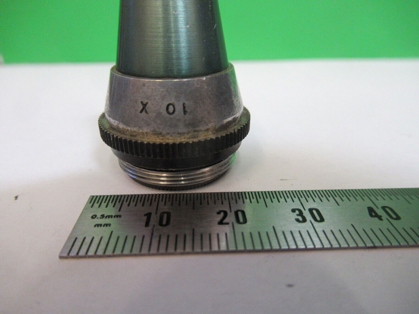 SPENCER AO  OPTICS OBJECTIVE 10X RARE LENS MICROSCOPE PART AS PICTURED &R2-A-86