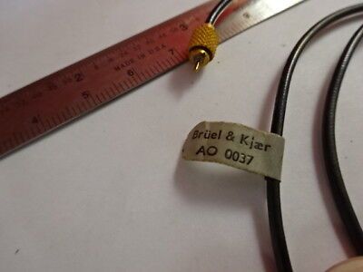 BRUEL KJAER LOW NOISE CABLE AO 0037 MICROPHONE ACOUSTICS SENSOR #27-A-20