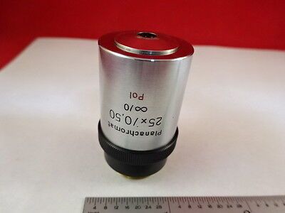 MICROSCOPE PART ZEISS POLARIZER OBJECTIVE 25X POL INFINITY OPTICS AS IS #X6-B-09