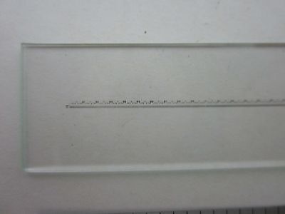 OPTICAL CALIBRATION MICROSCOPE RULER RETICLE OPTICS AS IS BIN#J1-22