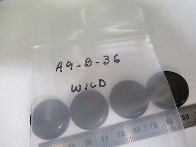 WILD HEERBRUGH PLASTIC CAPS LOT OBJECTIVE MICROSCOPE PART AS PICTURED &A9-B-36