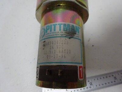 PITTMAN MOTOR 24 VDC 11.5:1 RATIO from LEITZ MICROSCOPE AS IS BIN#TC-4-2-I