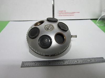 OPTICAL MICROSCOPE PART ZEISS GERMANY NOSEPIECE TURRET OPTICS BIN#H8-L-06