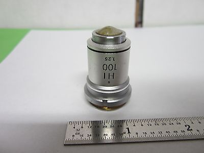 OPTICAL MICROSCOPE PART Nikon objective 100x OPTICS as pictured #46-L-9