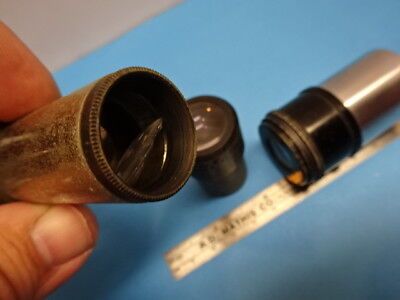 FOR PARTS LOT EYEPIECES [dirty, scratch, chips] MICROSCOPE PART AS IS #90-65