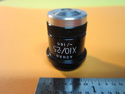 MICROSCOPE PART OBJECTIVE BECK LONDON ACHRO 10X  OPTICS BIN#9-28