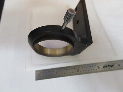 LEITZ GERMANY BRASS CONDENSER HOLDER DIALUX MICROSCOPE PART AS PIC &14-FT-29