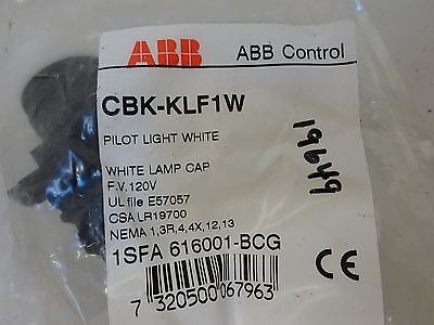 ABB CONTROL CBK-KLF1W PILOT LIGHT WHITE #P4-B-22