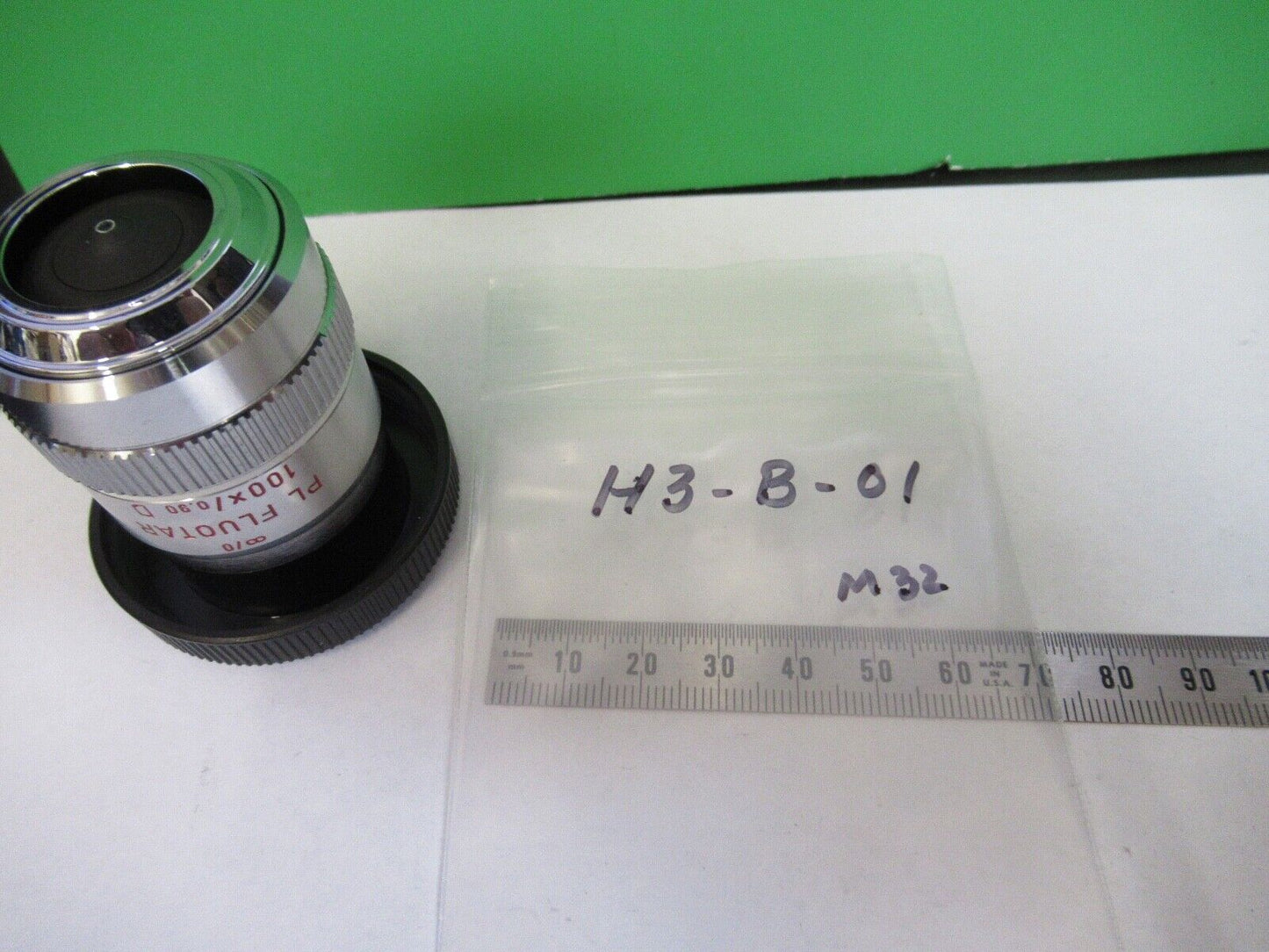 LEITZ GERMANY 567018 M32 OBJECTIVE LENS MICROSCOPE PART AS Pictured H3-B-01