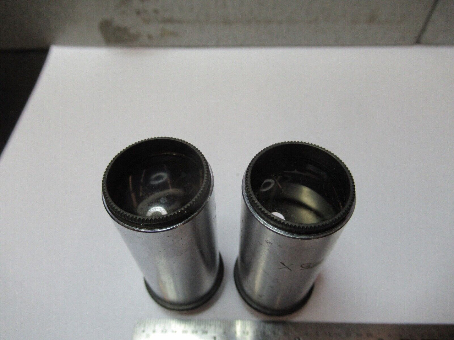 SPENCER AO 6X ANTIQUE EYEPIECE PAIR LENS MICROSCOPE PART AS PICTURED &3-FT-X58