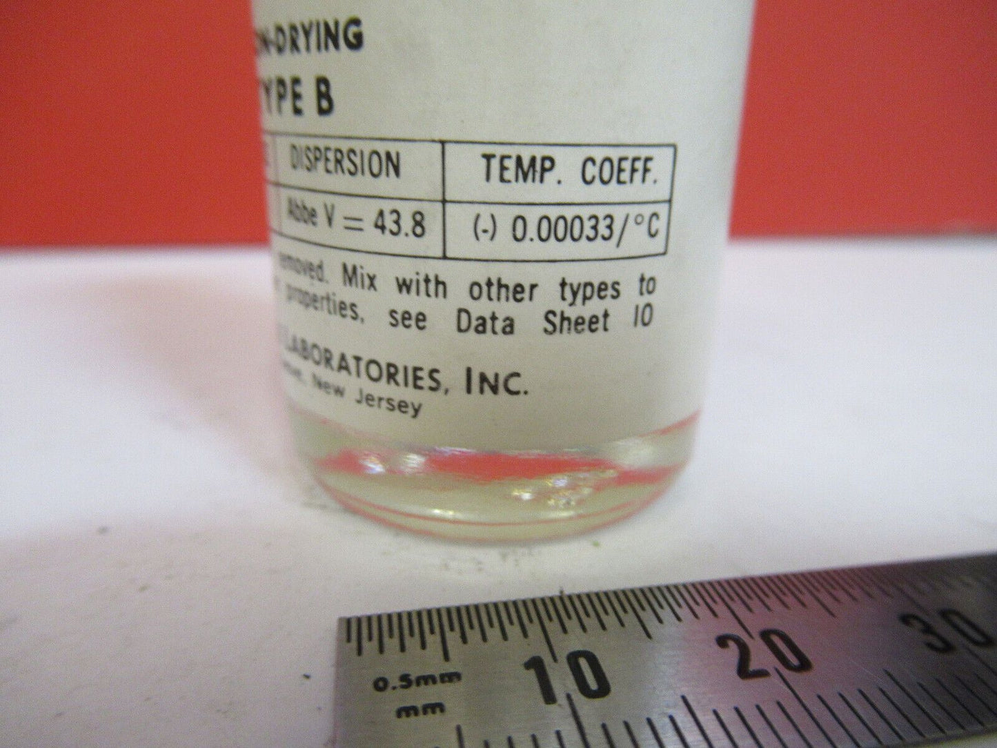 IMMERSION OIL for MICROSCOPE PART AS PICTURED Y7-B-58