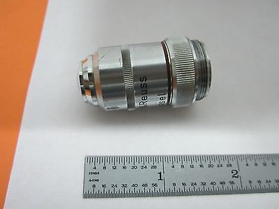 MICROSCOPE PART OBJECTIVE HERTEL KASSEL 45X OPTICS AS IS BIN#K9-46-D