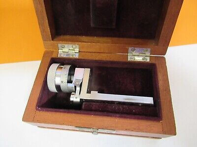 LEITZ GERMANY BEREK COMPENSATOR MICROSCOPE PART OPTICS AS PICTURED &FT-6-X10