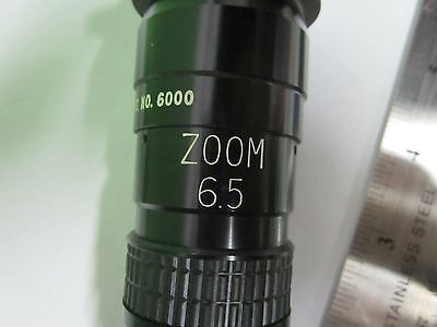 MICROSCOPE PART D.O. INDUSTRIES CAMERA ZOOM 6.5X OPTICS AS IS BIN#65-51