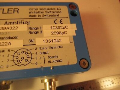 KISTLER CHARGE AMPLIFIER 5039A322 PIEZOELECTRIC SENSOR  #H1-B-12