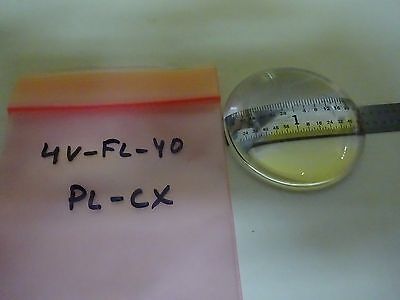 OPTICAL PLANO CONVEX ILLUMINATOR LENS MICROSCOPE OPTICS AS IS BIN#4V-FL-40