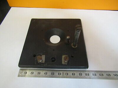 BAUSCH LOMB VINTAGE STAGE TABLE ANTIQUE MICROSCOPE PART AS PICTURED &P2-A-35