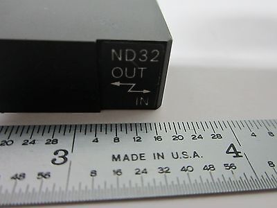 MICROSCOPE PART NIKON FILTER SLIDE ND32 METAL FRAME OPTICS AS IS BIN#K9-46-B