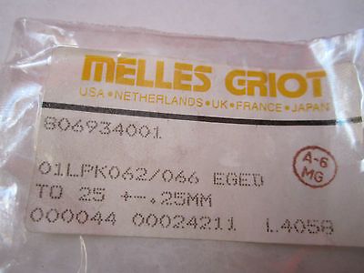 OPTICAL LENS MELLES GRIOT LASER OPTICS BIN#17 ii