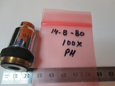 WILD HEERBRUGG SWISS PH 100X OBJECTIVE OPTICS MICROSCOPE PART AS PICTURED 14-B80