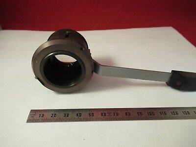 ILLUMINATOR LENS AND LEVER maybe REICHERT MICROSCOPE PART AS PICTURED #66-A-61