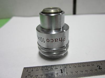 MICROSCOPE PART OBJECTIVE PHACO 10X LEITZ WETZLAR GERMANY OPTICS  BIN#F1-15