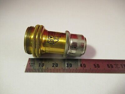 ANTIQUE ERNST LEITZ GERMANY OBJECTIVE 45X OPTICS MICROSCOPE PART AS PIC &8-B-62