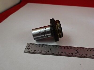 MICROSCOPE PART ZEISS GERMANY OBJECTIVE 8X POLMI OPTICS AS IS #T2-B-03