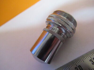 OBJECTIVE WOLFE WETZLAR GERMANY 10X MICROSCOPE PART OPTICS AS PICTURED 4B-FT-78