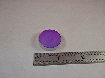 OPTICAL FLAT DICHROIC FILTER LENS OPTICS AS PICTURED &7C-A-09